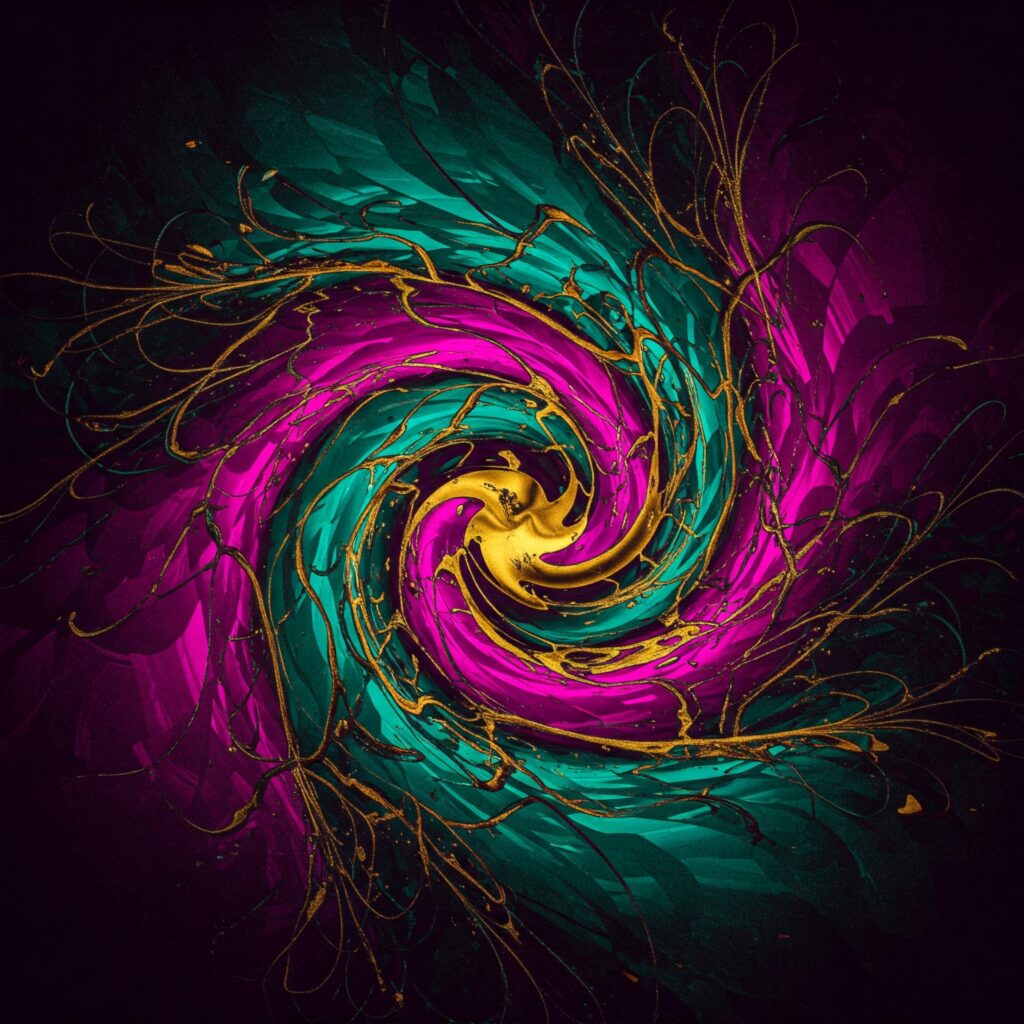 Abstract graphic design image.
